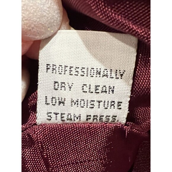 Vintage Gitano One Button Blazer Jacket 90s Wool Blend Red Womens Small - Picture 9 of 9